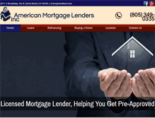 Tablet Screenshot of americanmortgagesantamaria.com